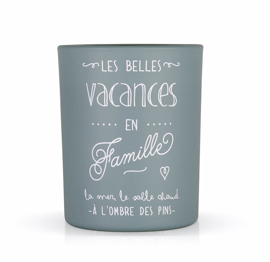 Bougie Parfumée &quot;Les belles vacances en famille&quot;