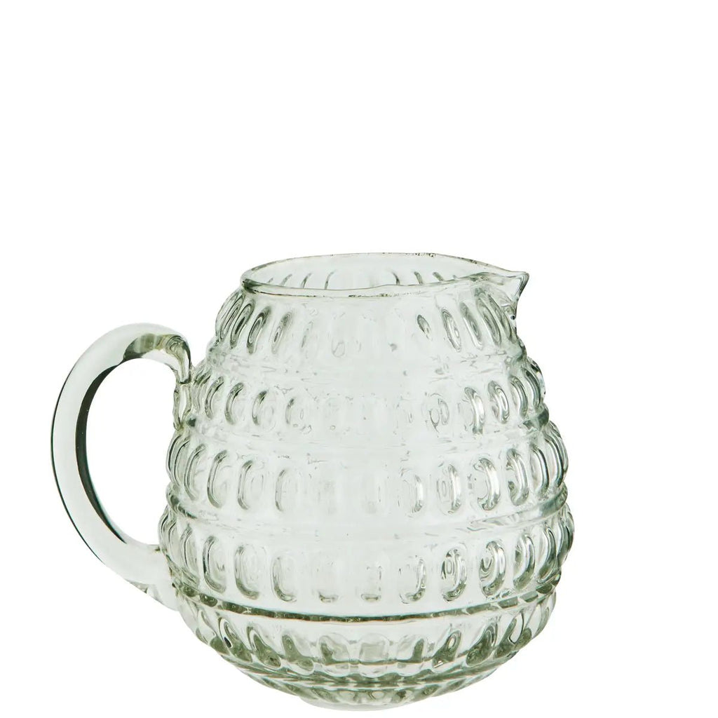 Carafe à eau verre texturé - madam stoltz