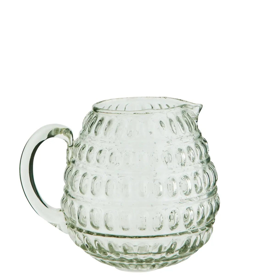 CARAFE EN VERRE TRANSPARENT TEXTURÉ - Madam Stoltz - Lili Margaret