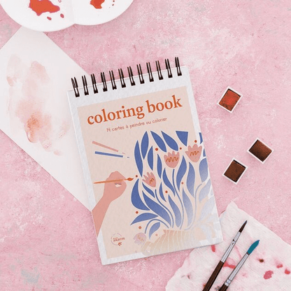 Carnet de coloriage A6 Fleurs colorées - Maison Joliette - Lili Margaret