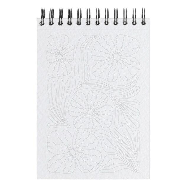 Carnet de coloriage A6 Tropical et Fleurs exotiques - Maison Joliette