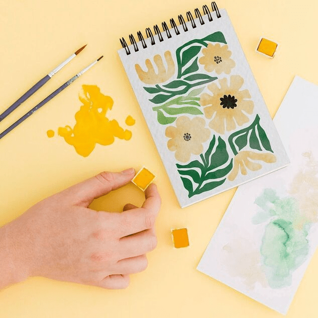 Carnet de coloriage A6 Tropical et Fleurs exotiques - Maison Joliette