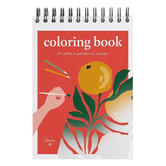 Carnet de coloriage A6 Tropical et Fleurs exotiques
