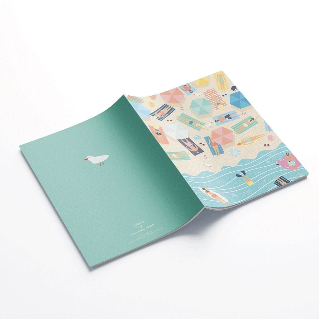 Carnet de note a5 plage été – maison joliette