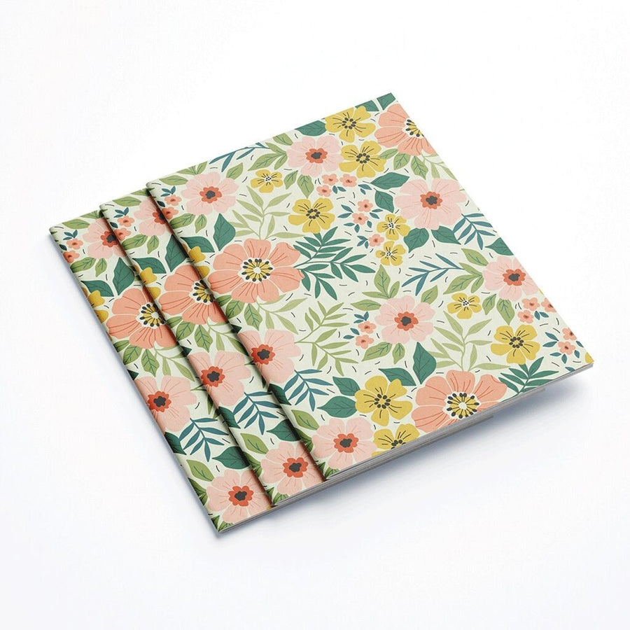 Carnet de note fleurs a5