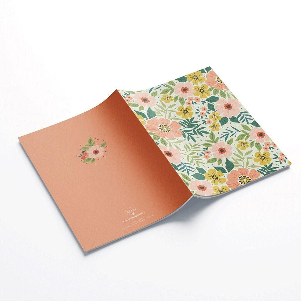 Carnet de note fleurs a5 – maison joliette