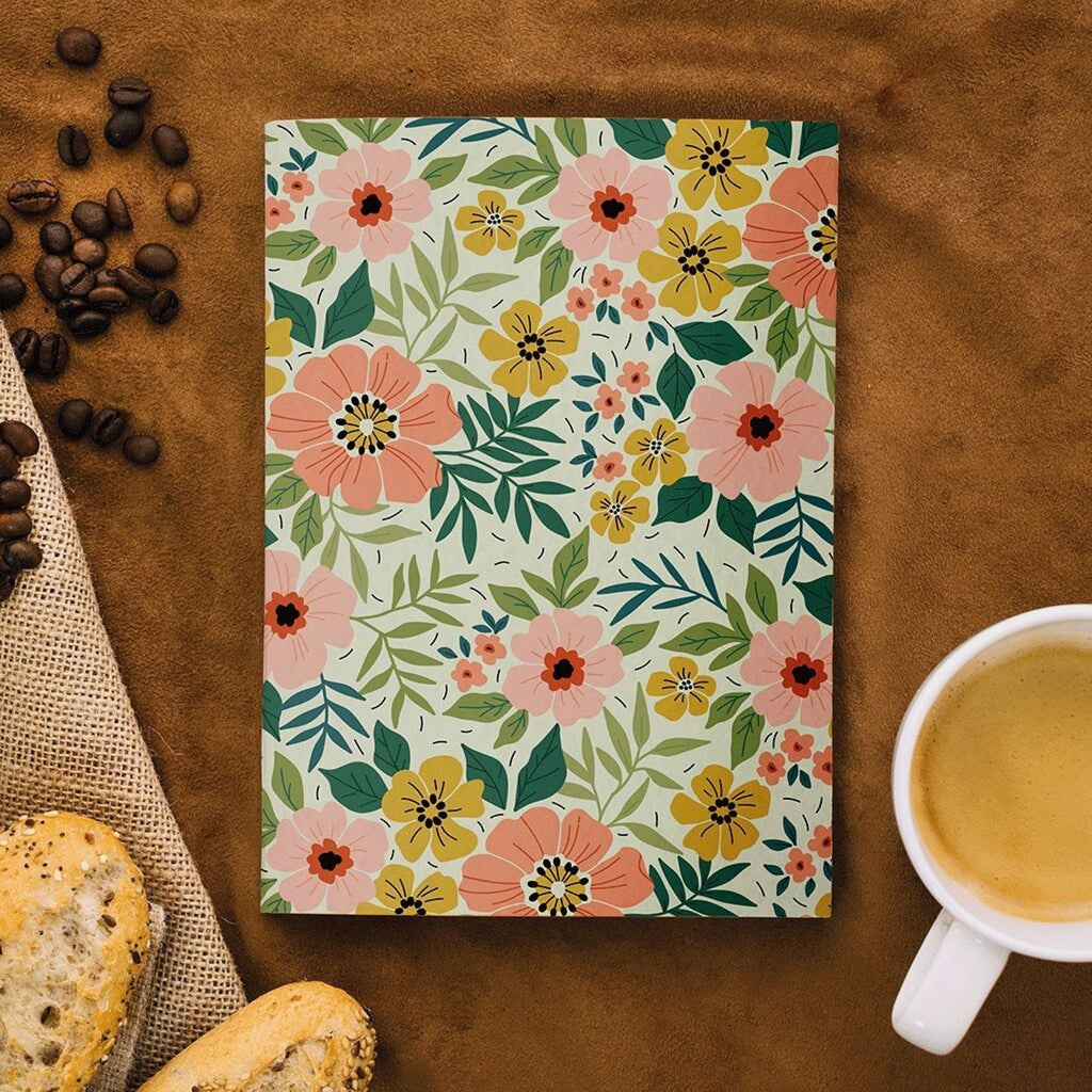 Carnet de note fleurs a5 – maison joliette