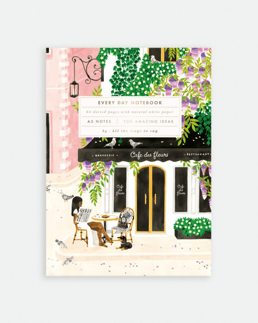 Carnet de notes A5 Paris illustré