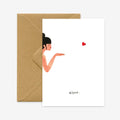 Carte de voeux Bisou - all the ways to say