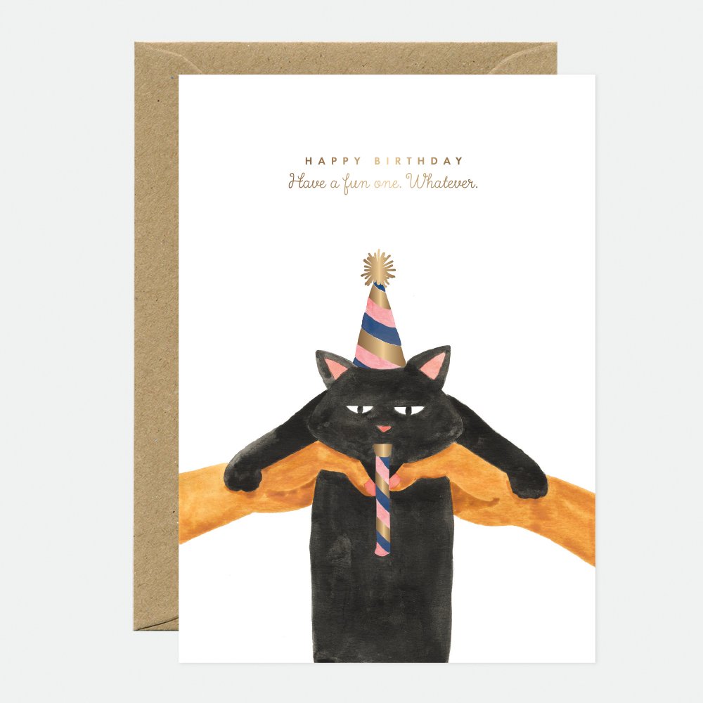 Carte de vœux Whatever cat - all the ways to say