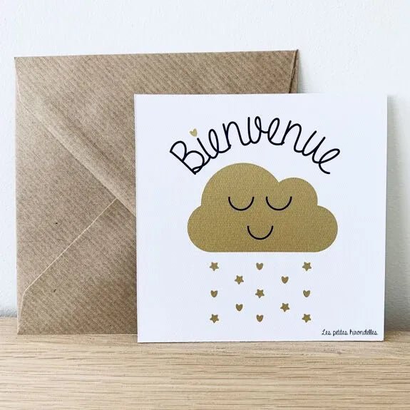 Carte & enveloppe "bienvenue"