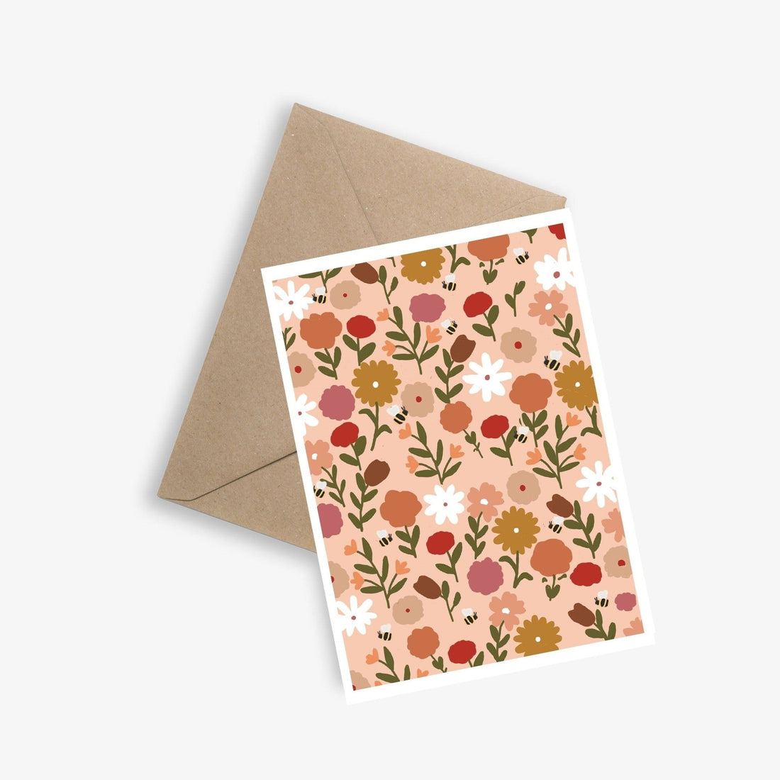 CARTE LE PRINTEMPS – ILLUSTRATION FLORALE le papier graphique - Lili Margaret