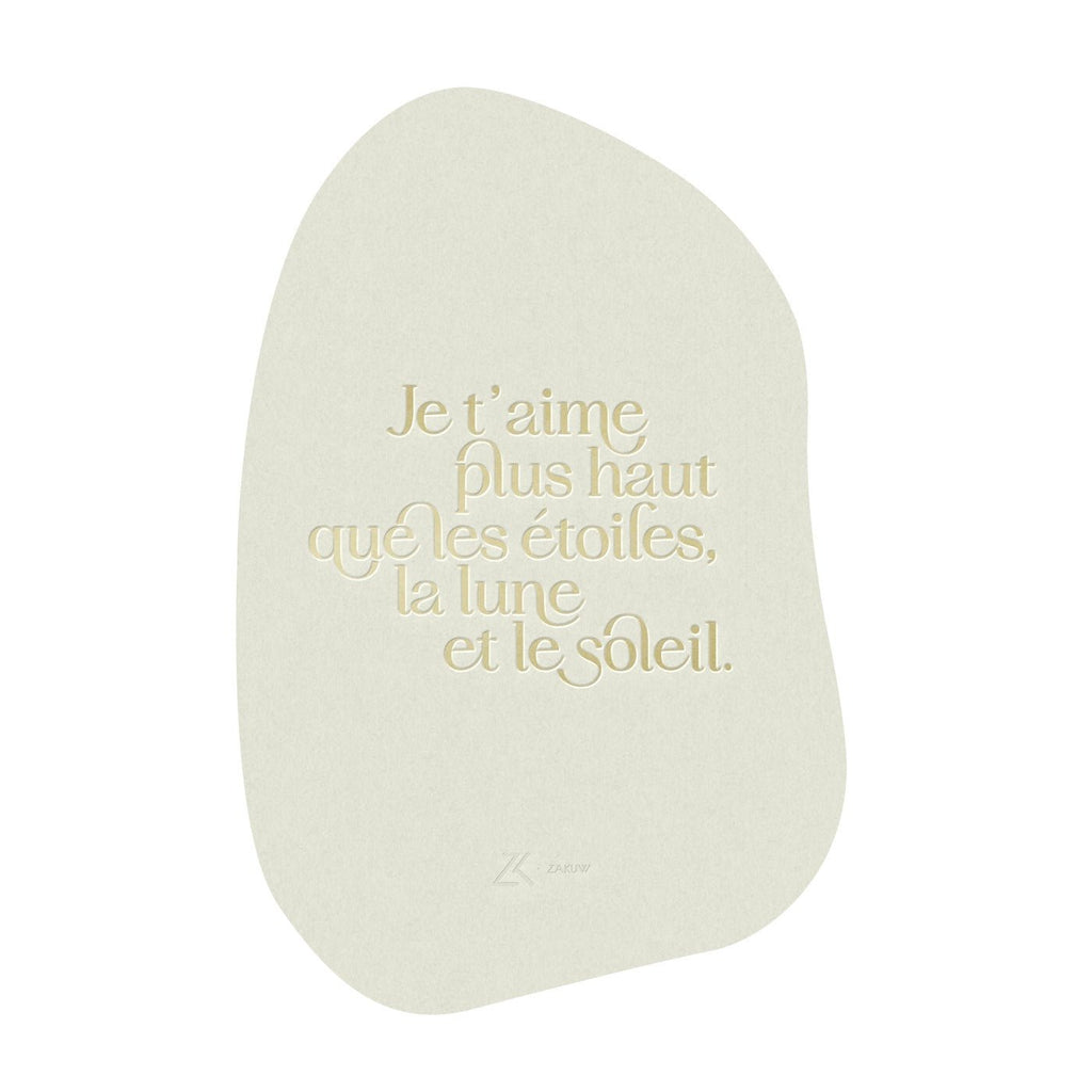Carte postale bébé Je t'aime - zakuw