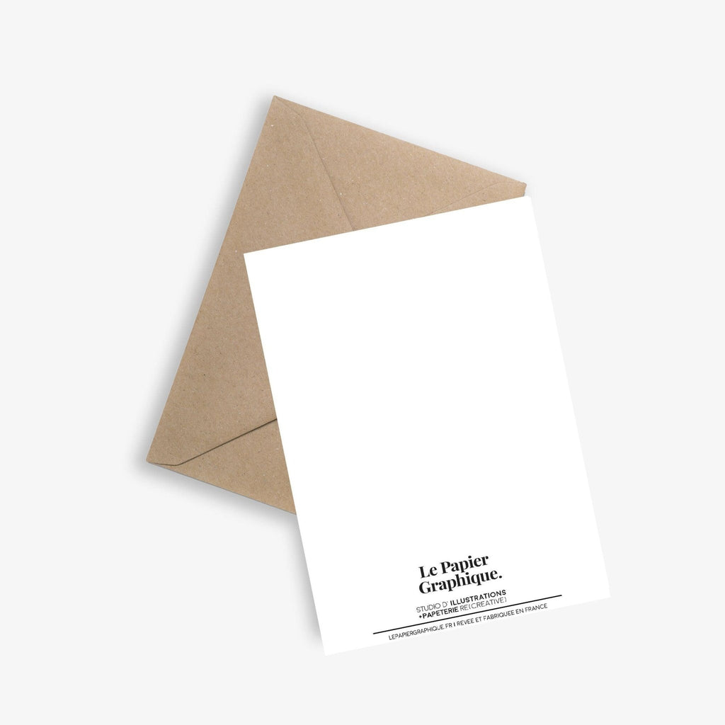 Carte postale bouquet haute couture – le papier graphique