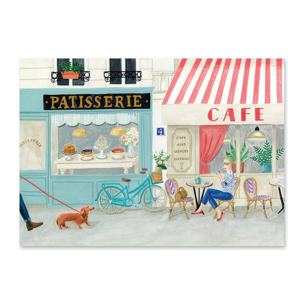 Carte postale Café français - Mélanie Voituriez