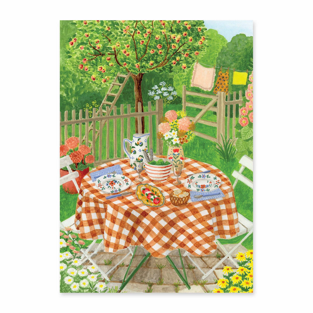 Carte postale Déjeuner au jardin - Mélanie Voituriez