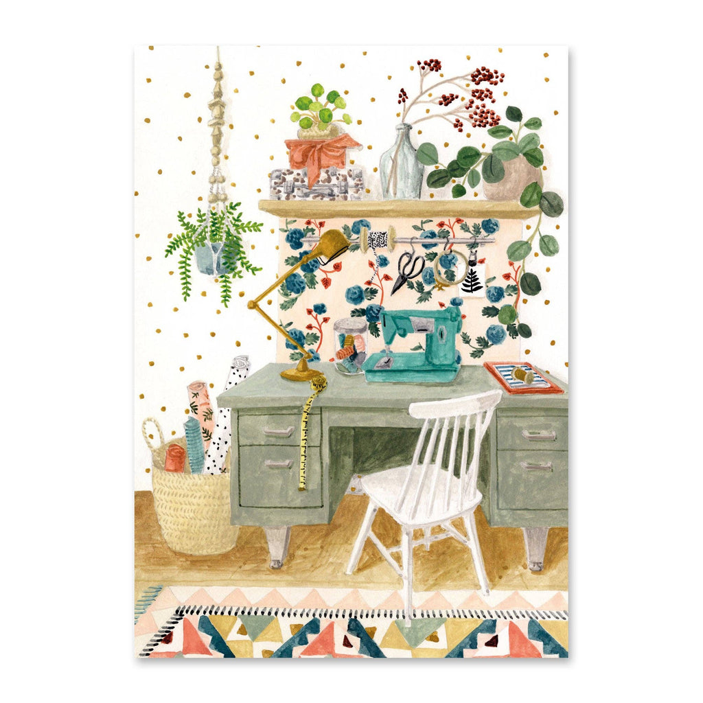 Carte postale L'atelier - Mélanie Voituriez