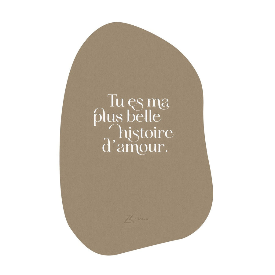 Carte postale naissance Amour