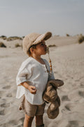 Casquette enfant Love beige - polaire effet bouclette Zakuw