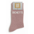 Chaussettes à paillettes "Bichette" - Rose gold