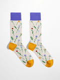 Chaussettes fantaisie homme motif fleurie