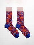 Chaussettes fantaisie homme motif grenade