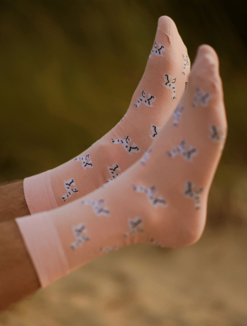 Chaussettes drôles pour homme motif lama