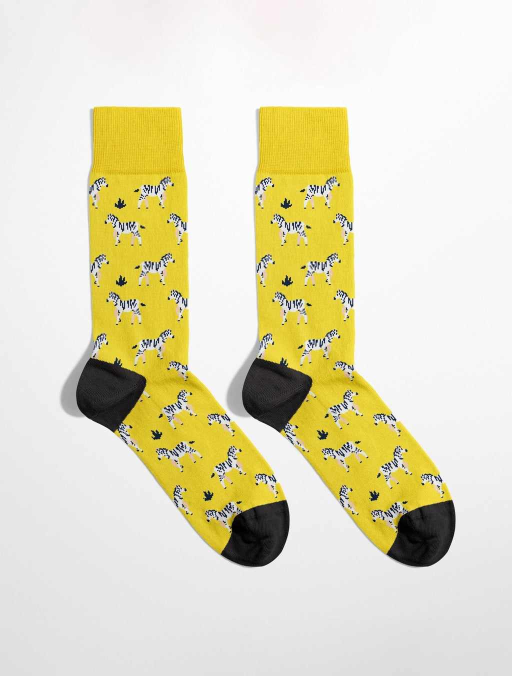 Chaussettes à motifs pour homme zèbres