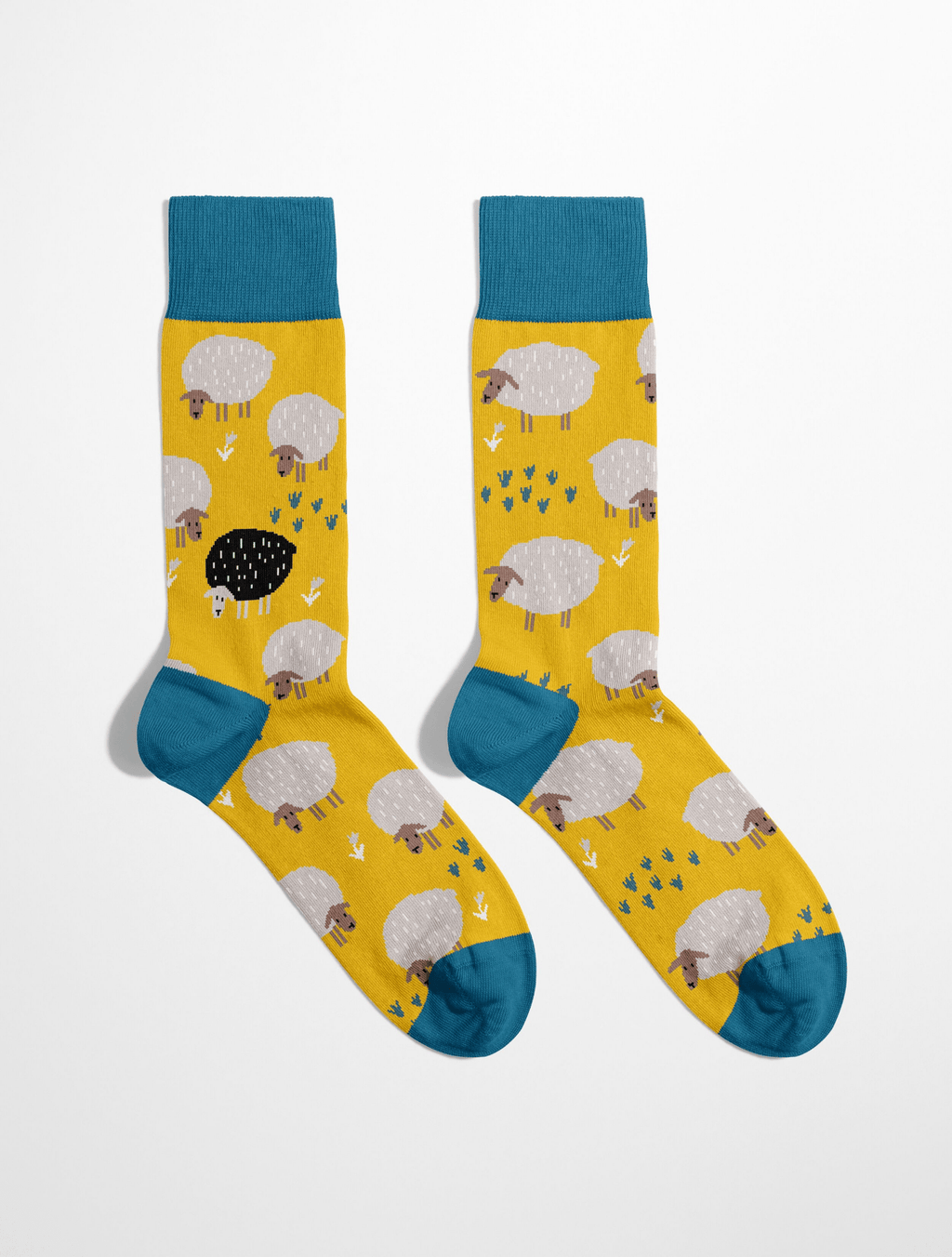 Chaussettes fantaisie homme “Mouton Noir” - Originales et confortables