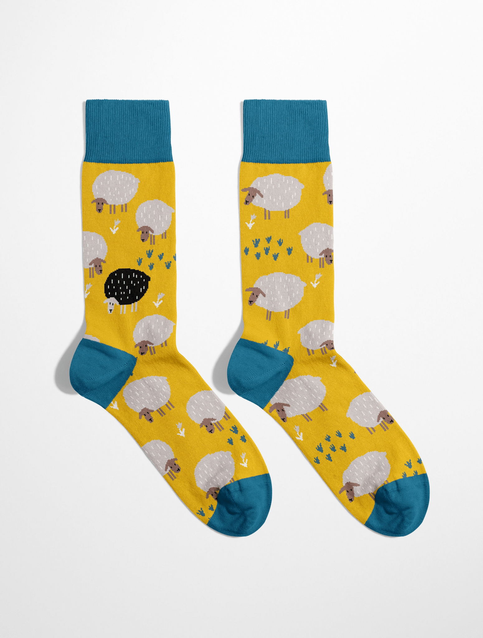 Chaussettes fantaisie homme “Mouton Noir” - Originales et confortables - Lili Margaret