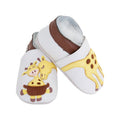 Chaussons enfant cuir souple girafe - lait et miel