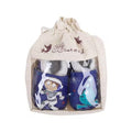 Chaussons enfant cuir souple spationaute - lait et miel