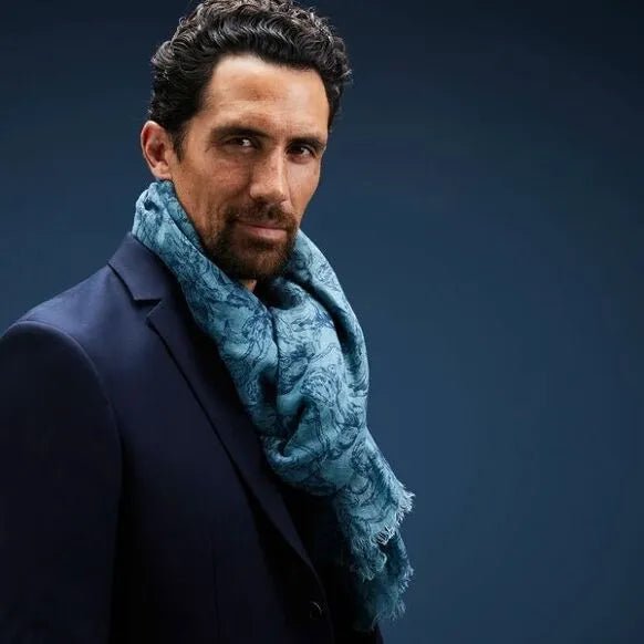 Chèche homme hamelin bay en coton doux - av08 paris