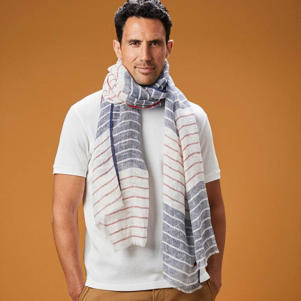 Chèche homme en lin doelan - av08 paris