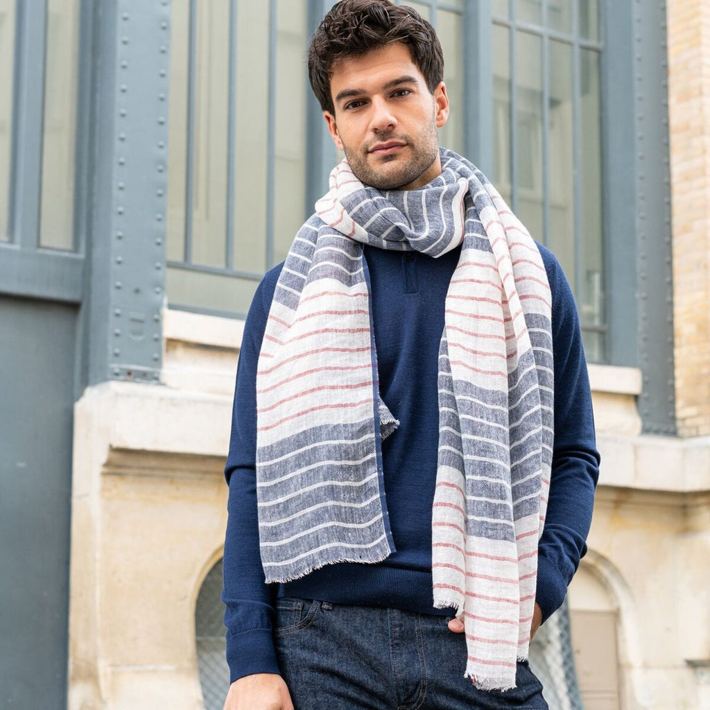 Chèche homme en lin doelan - av08 paris