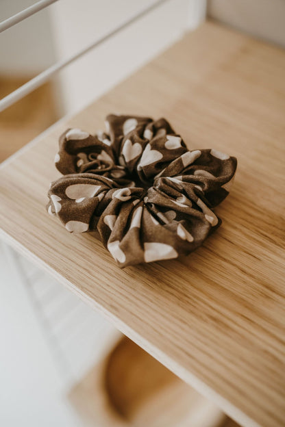 Chouchou cheveux cœurs beige Fall in Love - zakuw - Lili Margaret