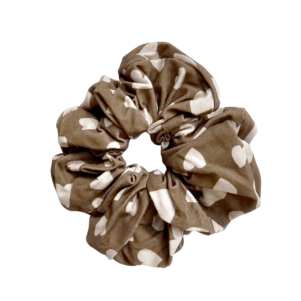 Chouchou cheveux cœurs beige Fall in Love - zakuw