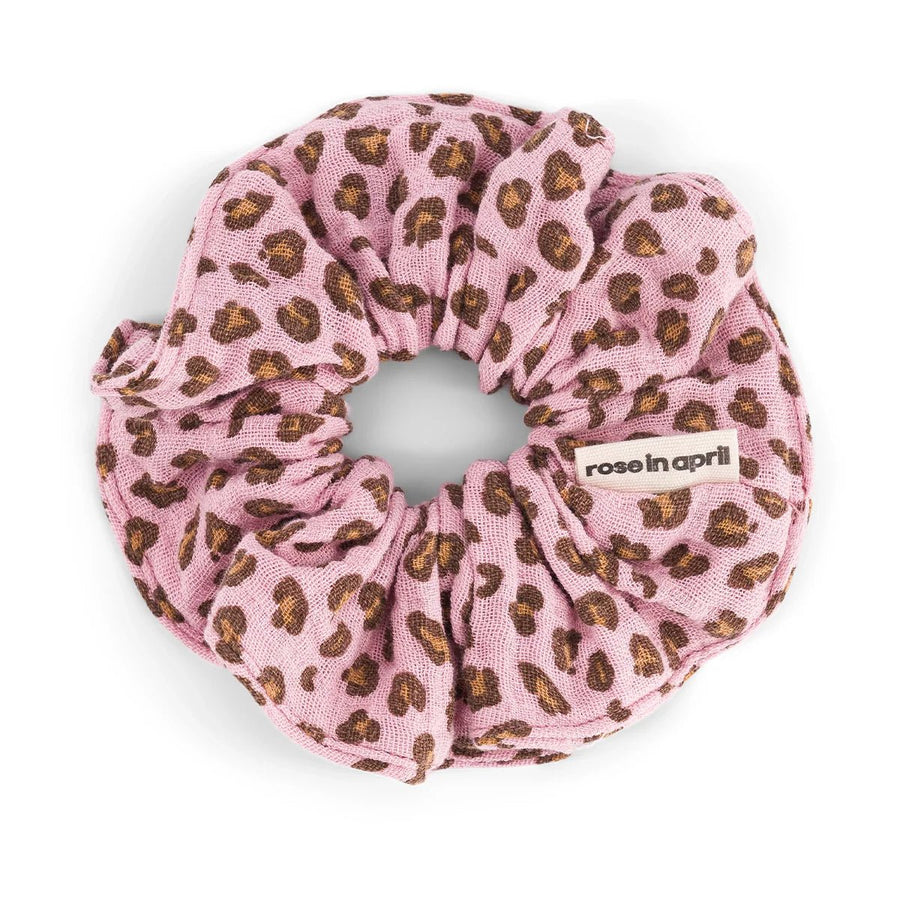 Chouchou léopard rose - Mini Candy Pink