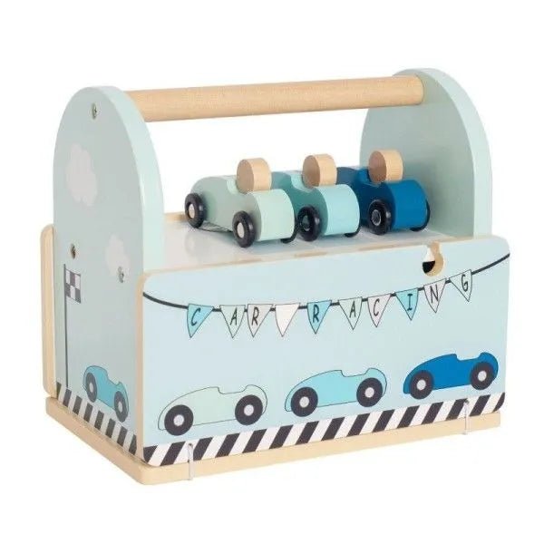 Circuit et voitures de courses en bois - jabadabado