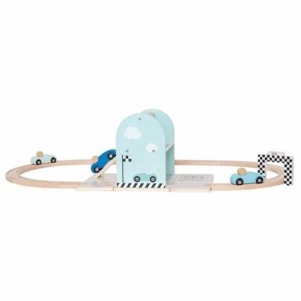 Circuit et voitures de courses en bois - jabadabado