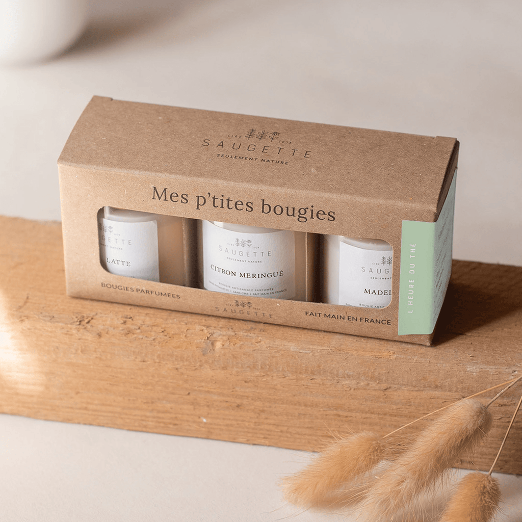Coffret bougies artisanales - L’heure du thé