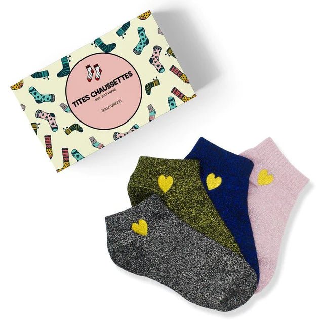 COFFRET CADEAU CHAUSSETTES FEMME COEUR - Tites Chaussettes - Lili Margaret