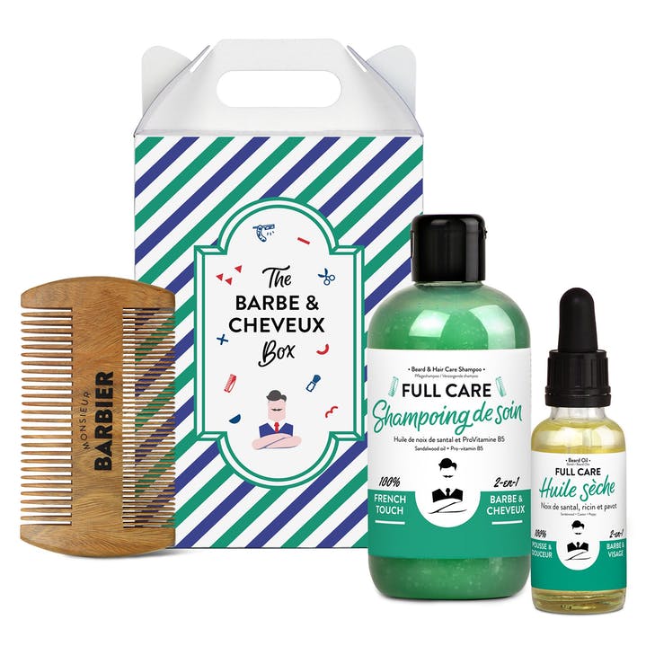 Coffret cosmétiques naturels pour homme full care - monsieur barbier