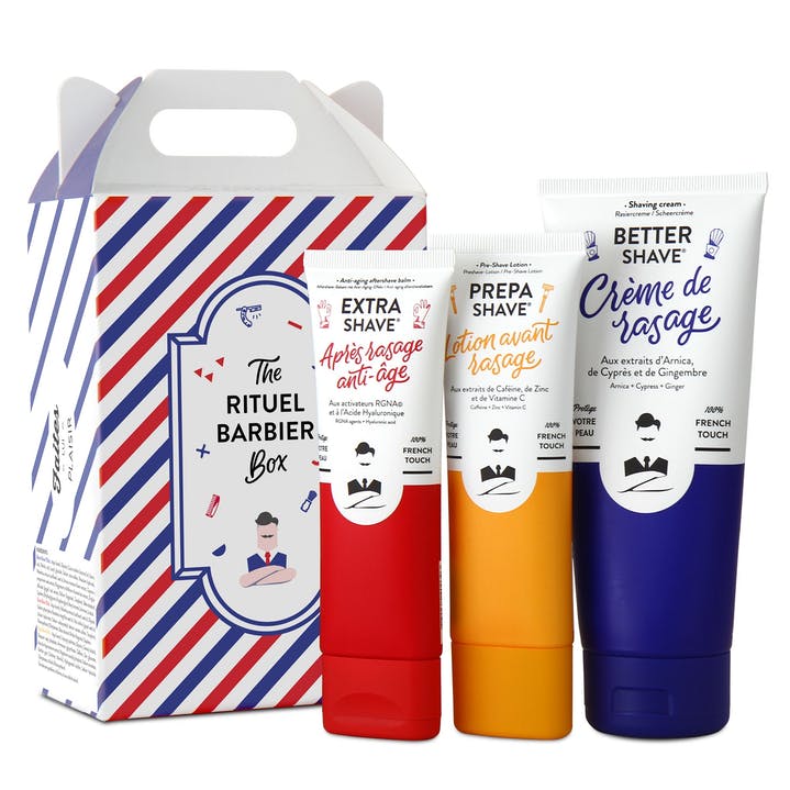 Coffret cosmétiques naturels pour homme rituel barbier - monsieur barbier