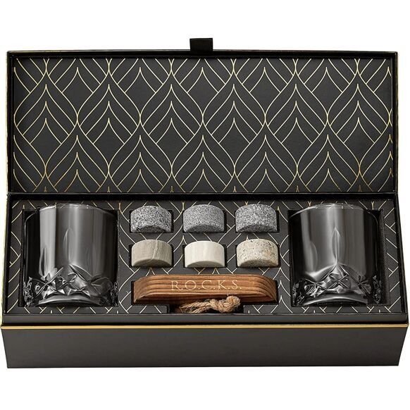 COFFRET DÉGUSTATION WHISKY &quot;ORIGINAL&quot; - ROCKS Whiskey Chilling Stones - Lili Margaret