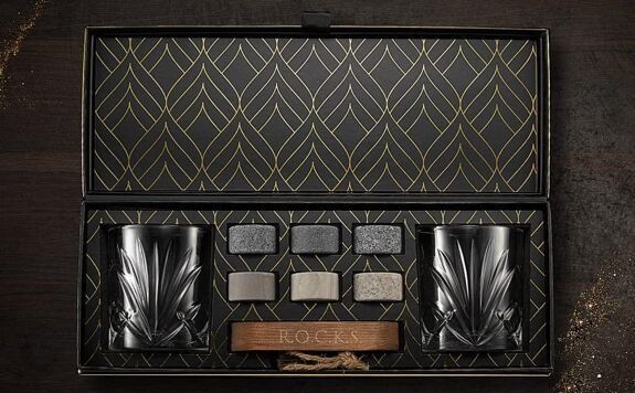 Coffret dégustation whisky "palm" - rocks whiskey chilling stones
