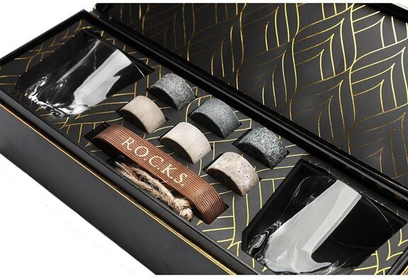 COFFRET DÉGUSTATION WHISKY &quot;TWIST&quot; - ROCKS Whiskey Chilling Stones - Lili Margaret