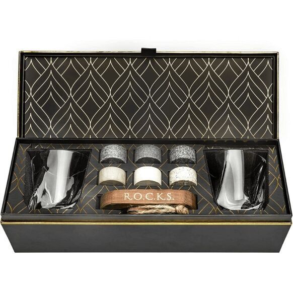 COFFRET DÉGUSTATION WHISKY &quot;TWIST&quot; - ROCKS Whiskey Chilling Stones - Lili Margaret