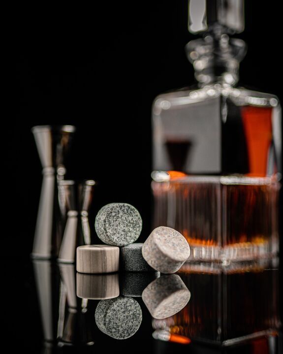 COFFRET DÉGUSTATION WHISKY &quot;TWIST&quot; - ROCKS Whiskey Chilling Stones - Lili Margaret