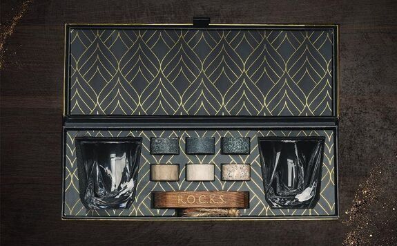 Coffret dégustation whisky "twist" - rocks whiskey chilling stones
